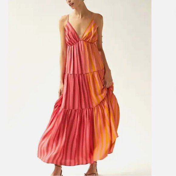 FARM Rio Dresses & Skirts - Farm Rio Anthropologie Striped Maxi Dress